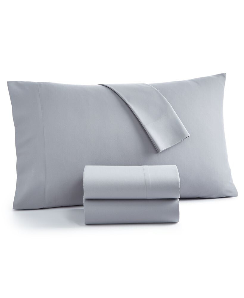 Home Design easy Care Solid Microfiber 3-Pc. Sheet Set, Twin XL, Created for Macy's