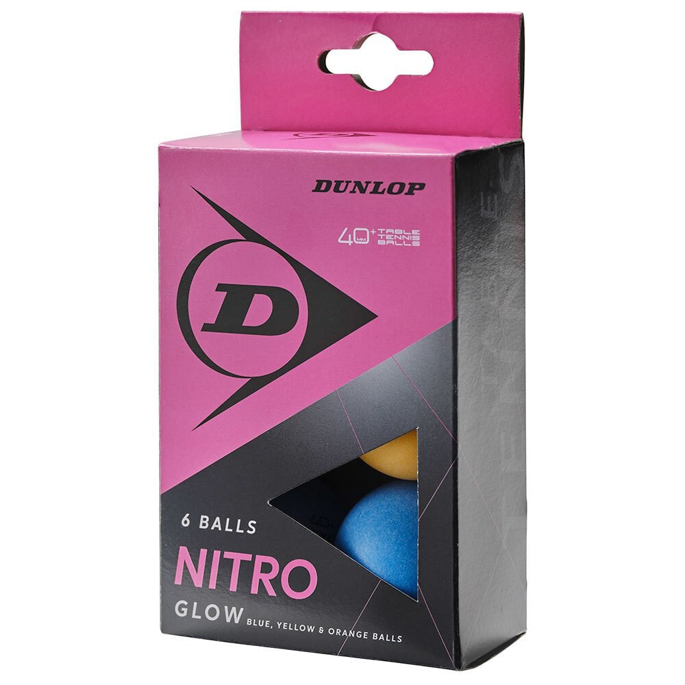 DUNLOP 40+ Nitro Glow Table Tennis Balls