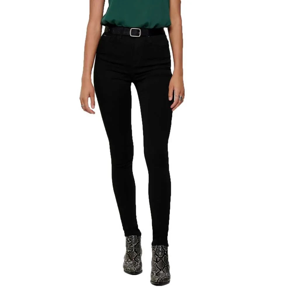 ONLY Forever Black Life High Waist Skinny Jeans