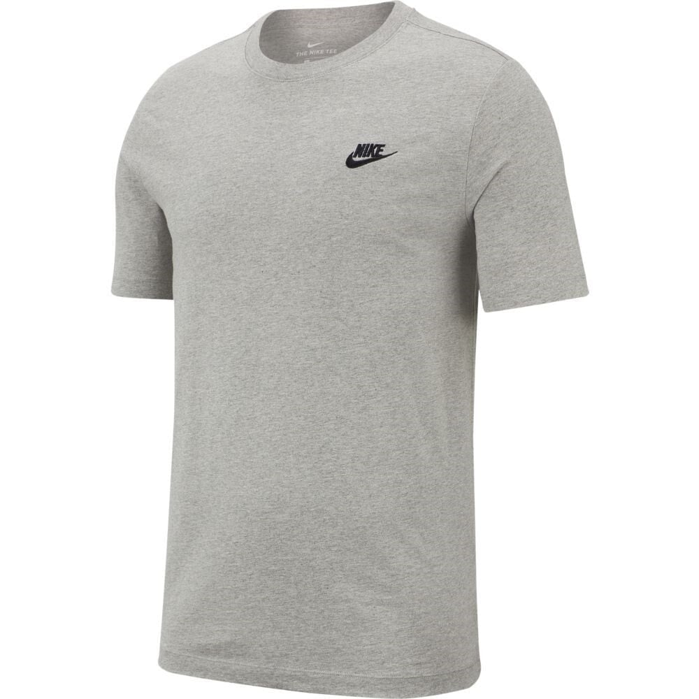 Мужская футболка спортивная  серая однотонная Nike Nsw Club Tee