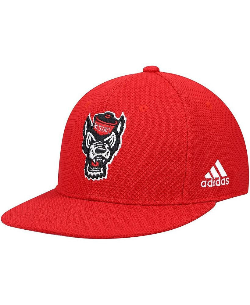 Men's Red NC State Wolfpack Team On-Field Baseball Fitted Hat