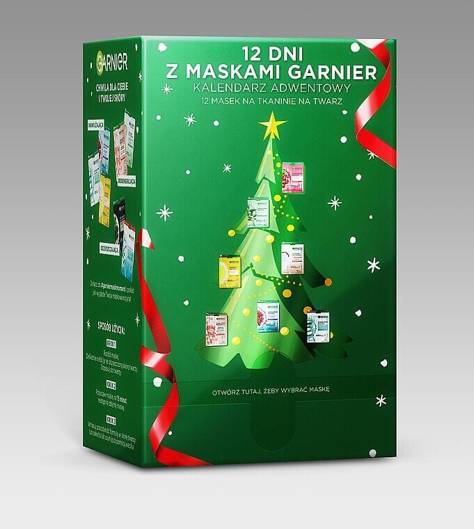 Adventskalender-Set 12 St. - Garnier Skin Naturals 12 Days Of Mask Xmass 2022