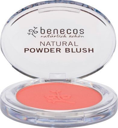 BENECOSNatural Powder Blush roz do policzkow koralowa czerwie Sassy Salmon Пудровые румяна (розовые,кораллово-красные,лососевые) 5,5 г