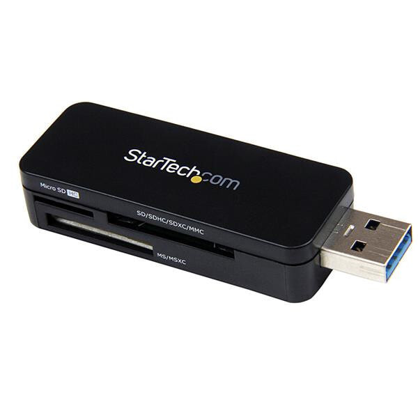 StarTech.com FCREADMICRO3 кардридер Черный USB 3.2 Gen 1 (3.1 Gen 1)
