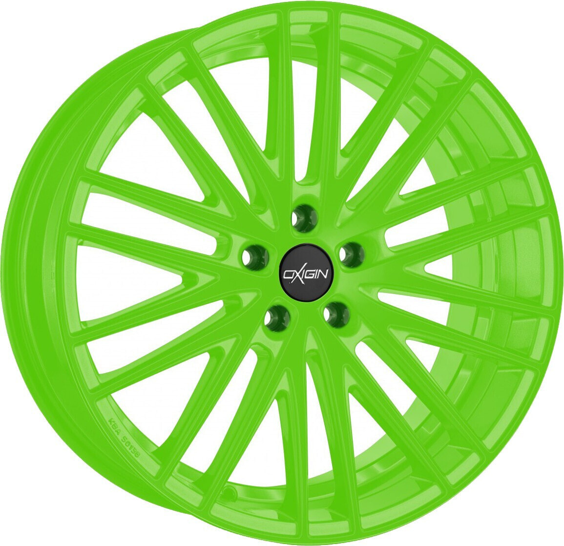 Колесный диск литой Oxigin 19 Oxspoke neon green polish 7.5x17 ET35 - LK5/112 ML66.6