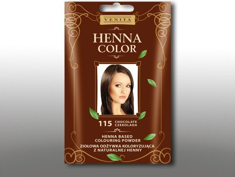 Venita Henna Herbal Coloring Conditioner 115 Chocolate  Оттеночный кондиционер с хной, оттенок шоколадный 30 г