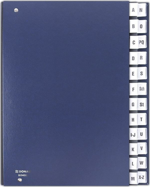 Donau Correspondence folder DONAU, cardboard, A4, AZ, navy blue () - 9003106063055