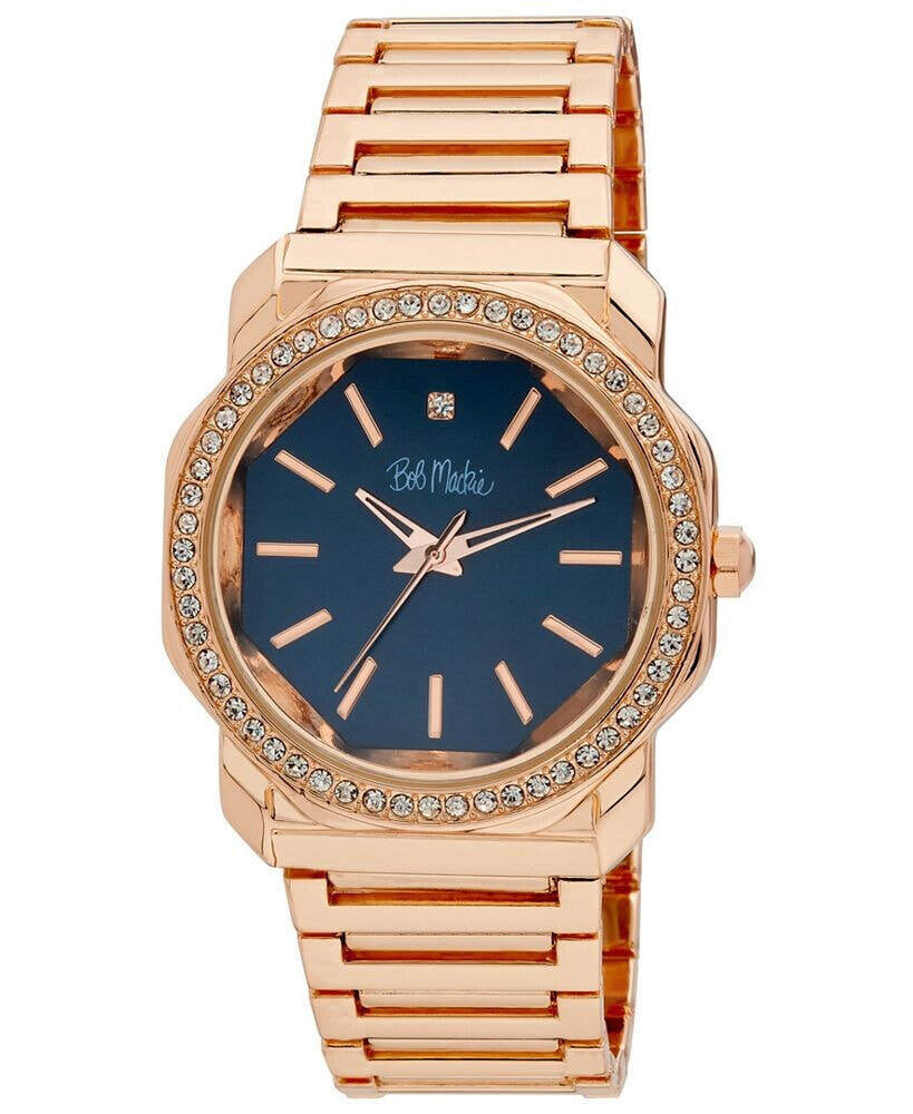 Bob Mackie unisex Quartz Rose Gold-Tone Alloy Watch 40mm