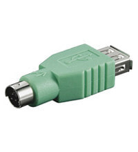 Goobay USB ADAP A-F/PS2-M USB A F PS2 M Зеленый 68919