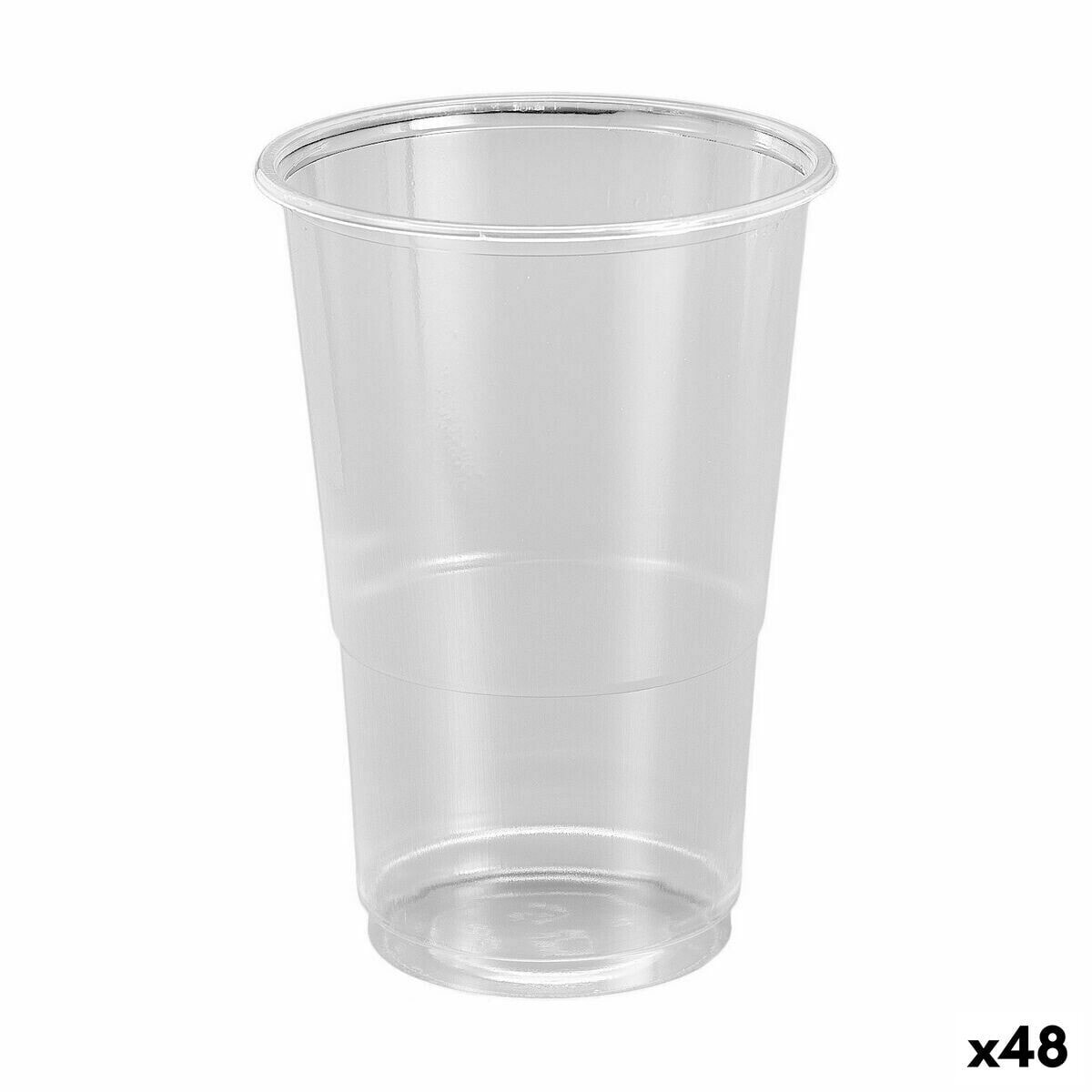 Set of reusable glasses Algon Transparent 20 Pieces 300 ml (48 Units)