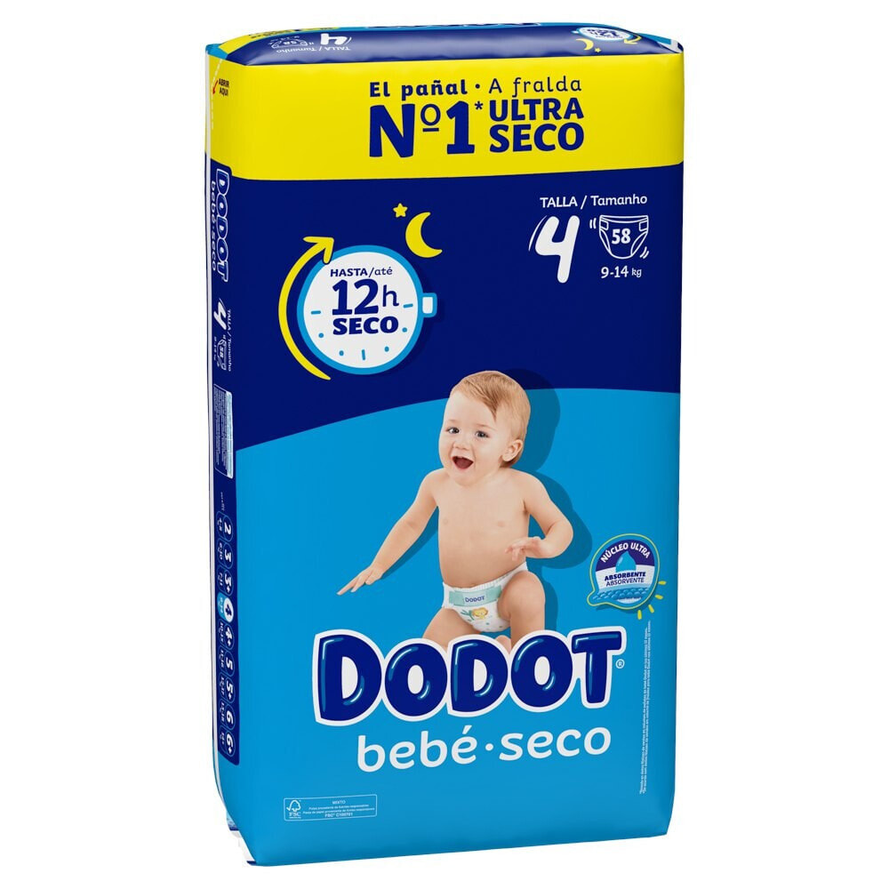 DODOT Stages Size 4 58 Units Diapers : Buy Online in the UAE, Price from  519 EAD & Shipping to Dubai