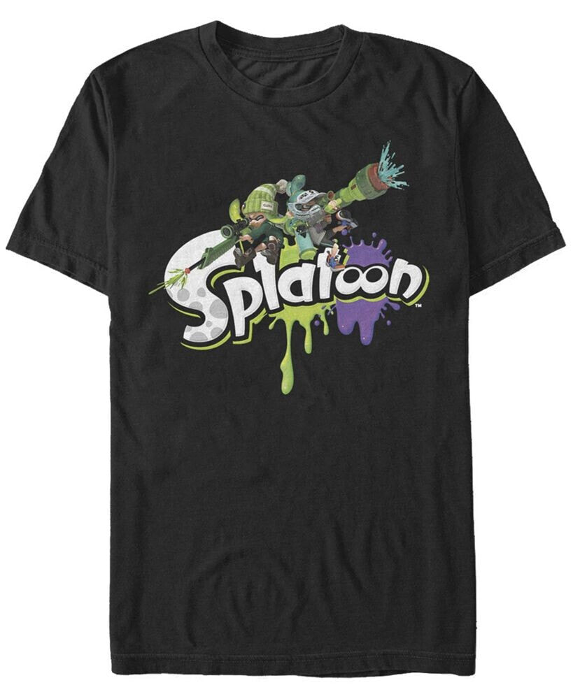 Nintendo Men's Splatoon Paint Logo Short Sleeve T-Shirt