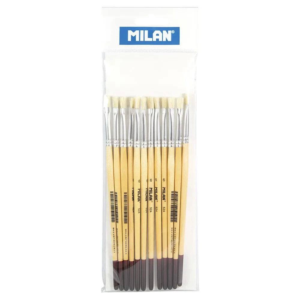 MILAN Flat ChungkinGr Bristle Paintbrush Series 524 No. 6