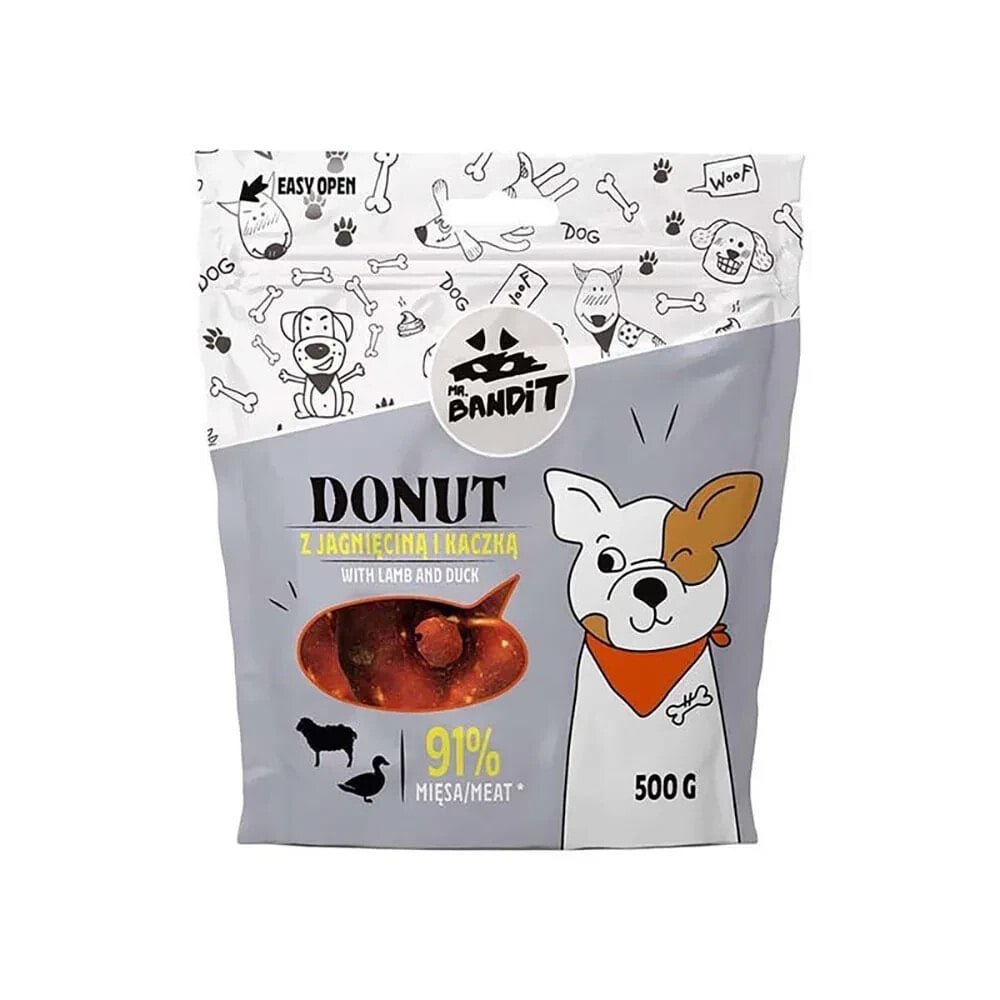 VET EXPERT Mr. Bandit Donut Lamb And Duck dog treat 500g