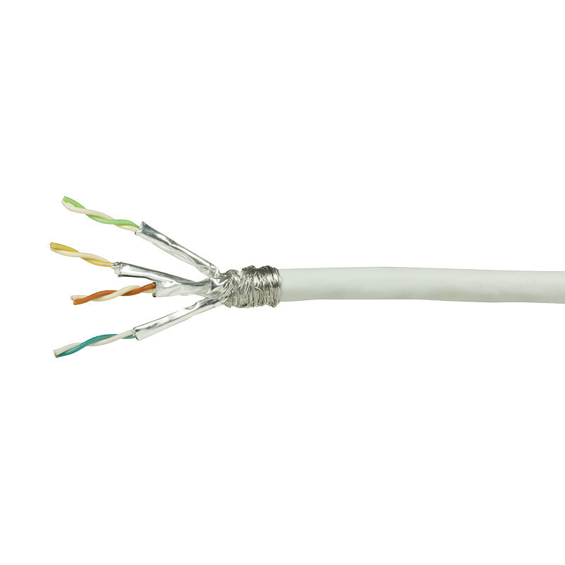 LogiLink CPV0039 сетевой кабель 100 m Cat6 S/FTP (S-STP) Белый