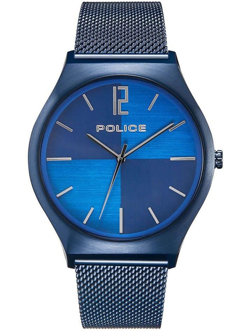 Мужские наручные часы с синим браслетом Police PL15918JSBL.03MM Orkneys mens 40mm 3ATM