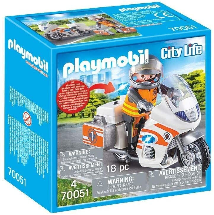 Набор с элементами конструктора Playmobil City Life 70051 Мотоцикл