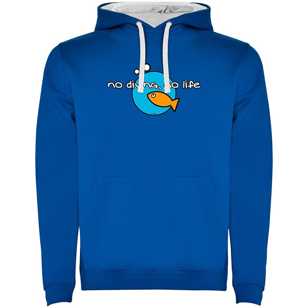 KRUSKIS No Diving No Life Two-Colour Hoodie