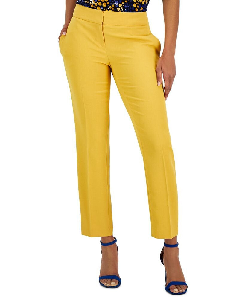 Kasper women's Stretch-Crepe Straight-Leg Pants