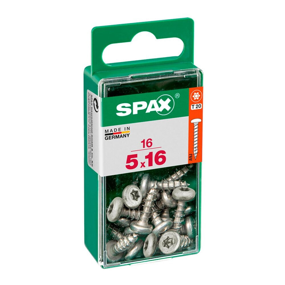 SPAX Wirox 5.0x16 mm Round Head Wood Screw 16 Units