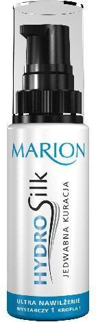 Marion Hydro Silk  Концентрат, придающий блеск волосам с экстрактом шелка, для сухих, тусклых, обезвоженных волос, склонных к повреждению 50 мл