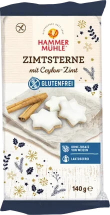 Zimtsterne, glutenfrei, 140 g