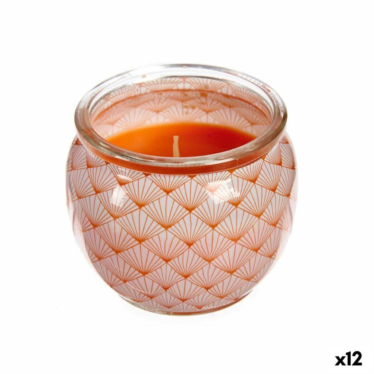 Ароматизированная свеча Дыня 7,5 x 6,3 x 7,5 cm (12 штук)