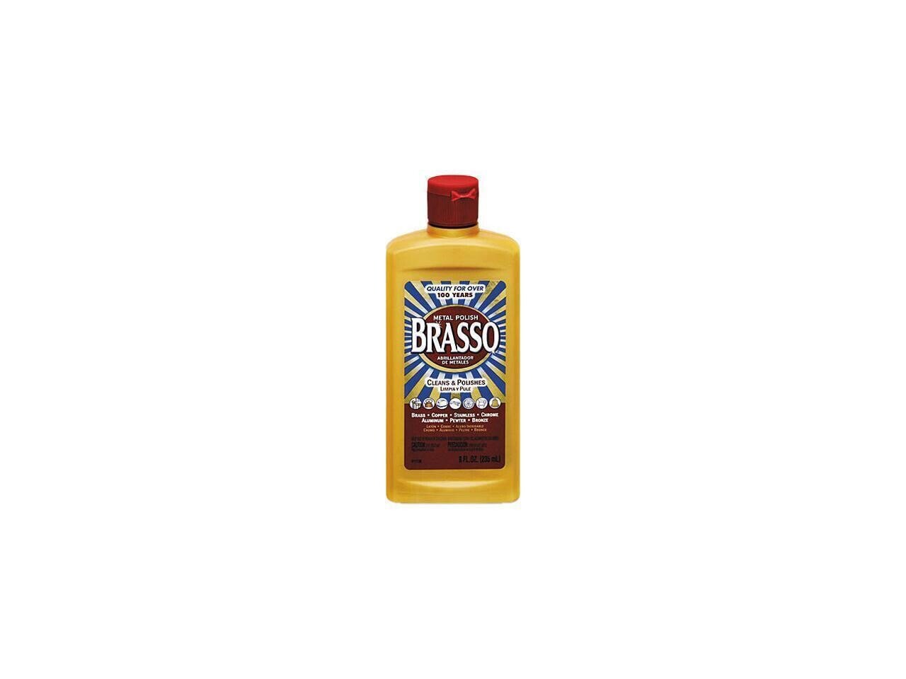 Reckitt Benckiser 26600-89334 Brasso Metal Polish Bottle 8 Oz.