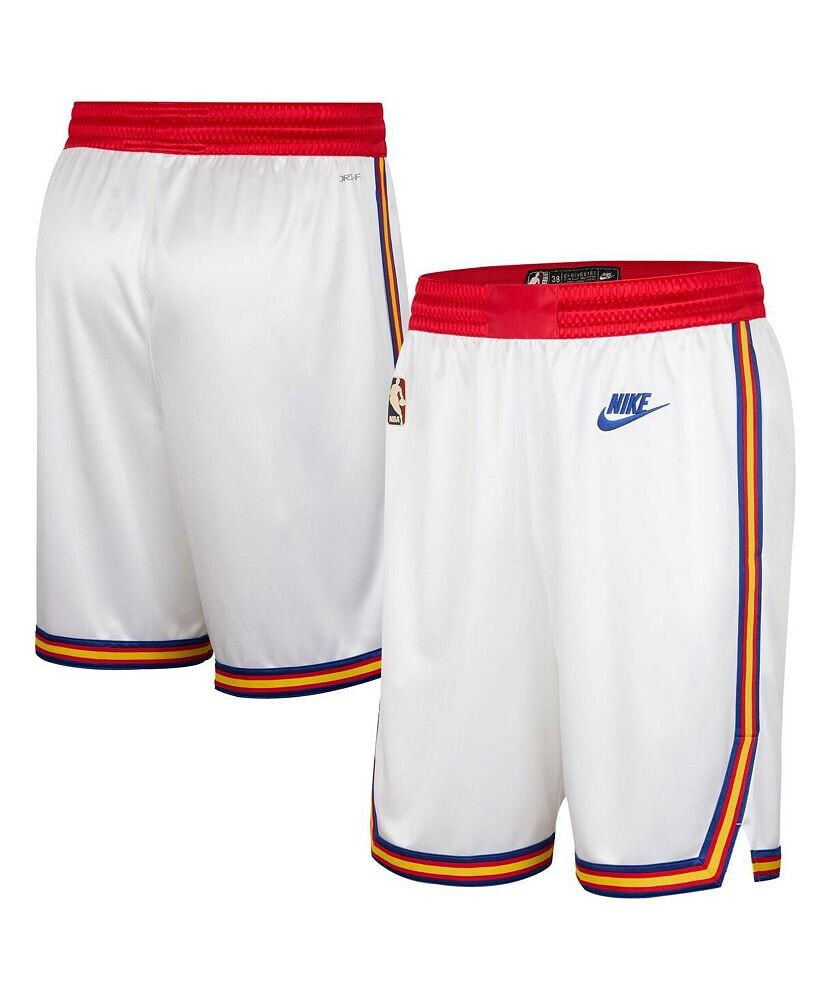 Nike men's White Golden State Warriors 2024/25 Classic Edition Swingman Shorts