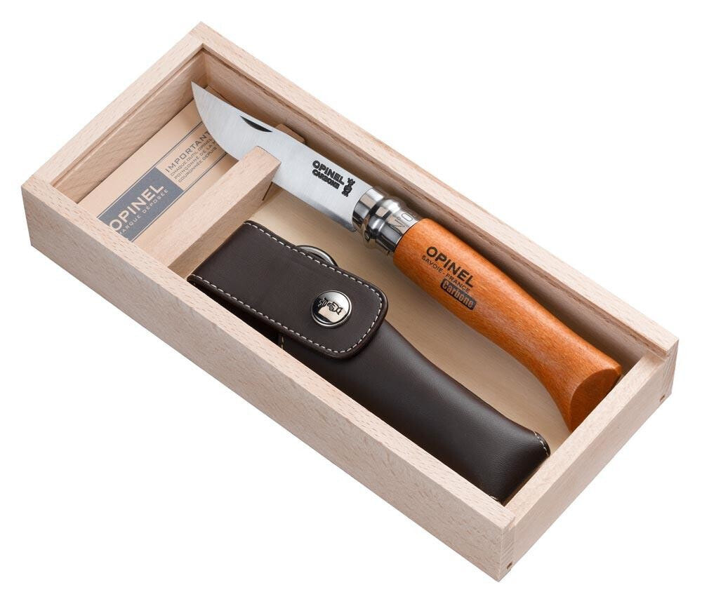 OPINEL Wooden Gift Box Nº8+Sheath Penknife
