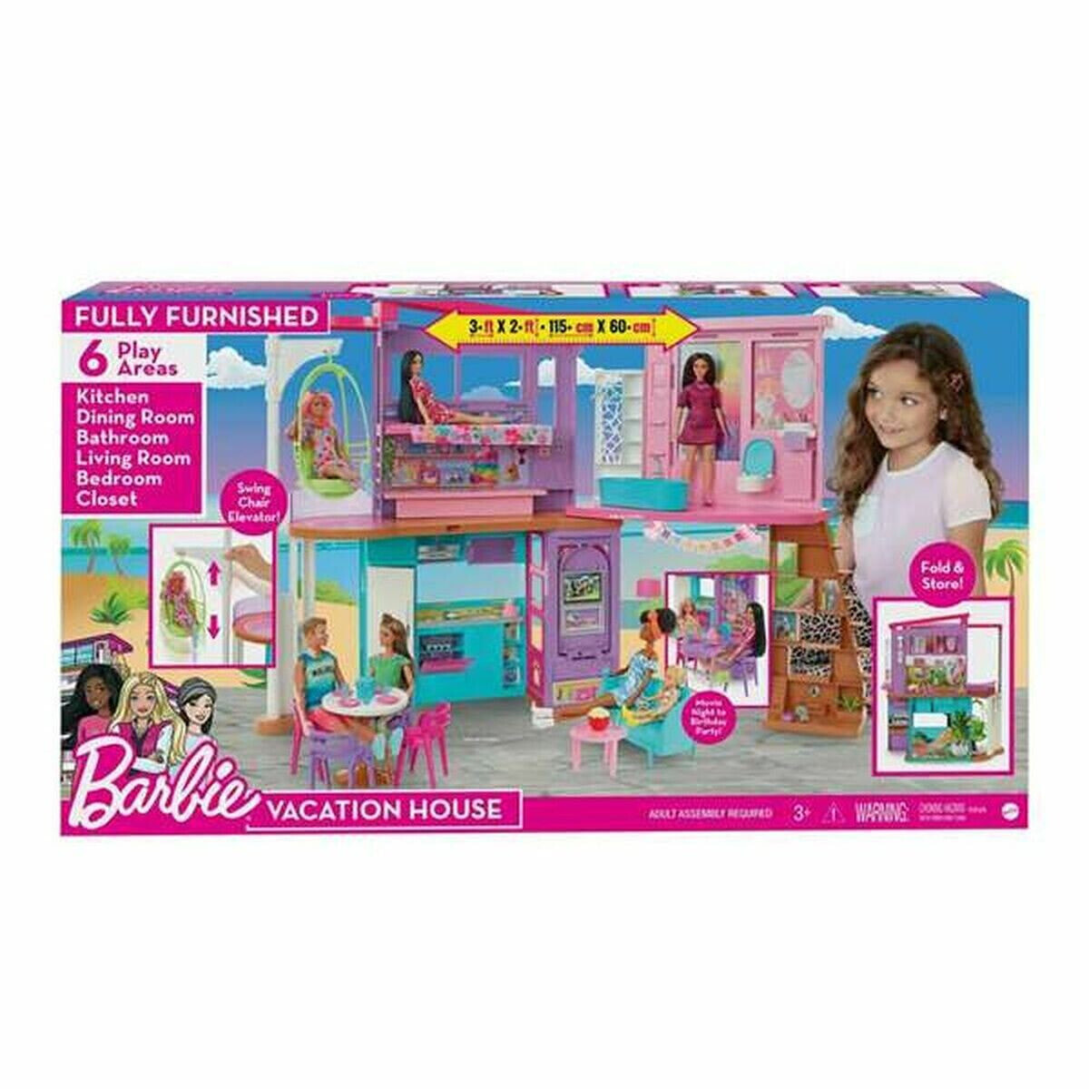 Кукольный дом Mattel Barbie Malibu House 2022 кукольные домики V123828595  купить по выгодной цене от 12784 руб. в интернет-магазине LiteMF Market с  доставкой