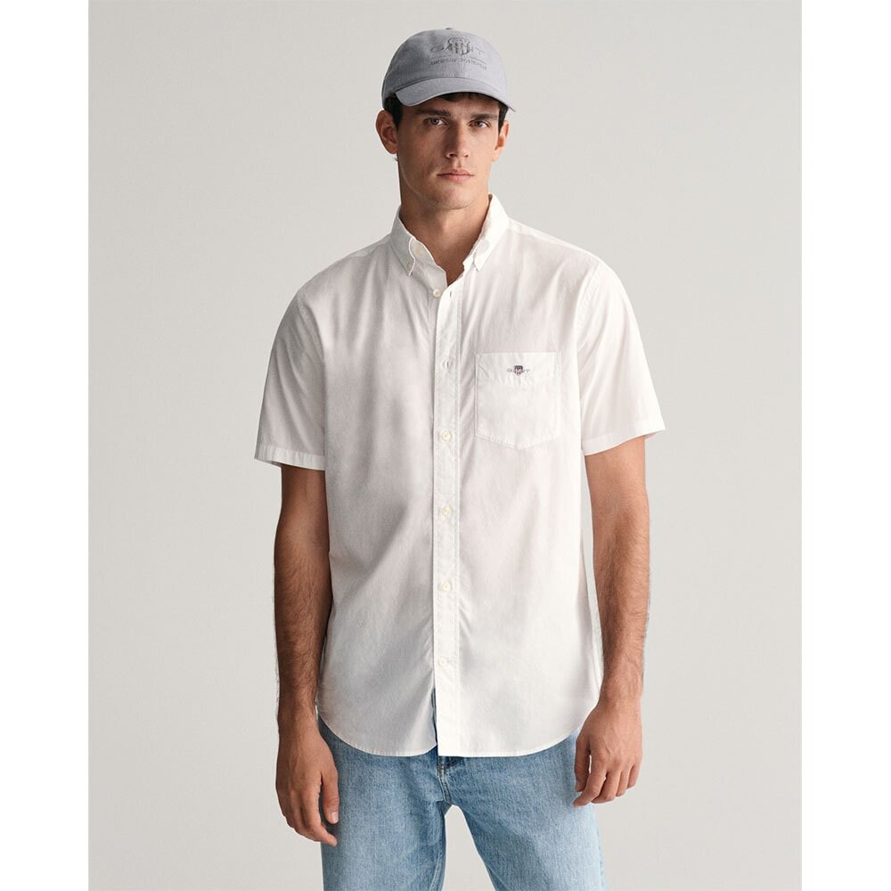 GANT Reg Poplin Short Sleeve Shirt