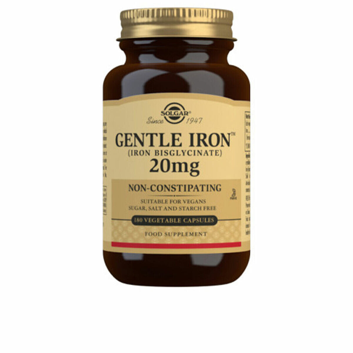 Gentle Iron (Iron bisglycinate) Solgar 180 Units