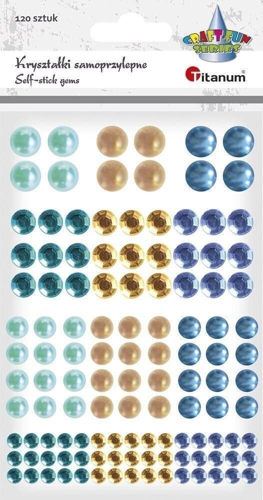Titanum Kryształki samoprzylepne perełki mix 120szt