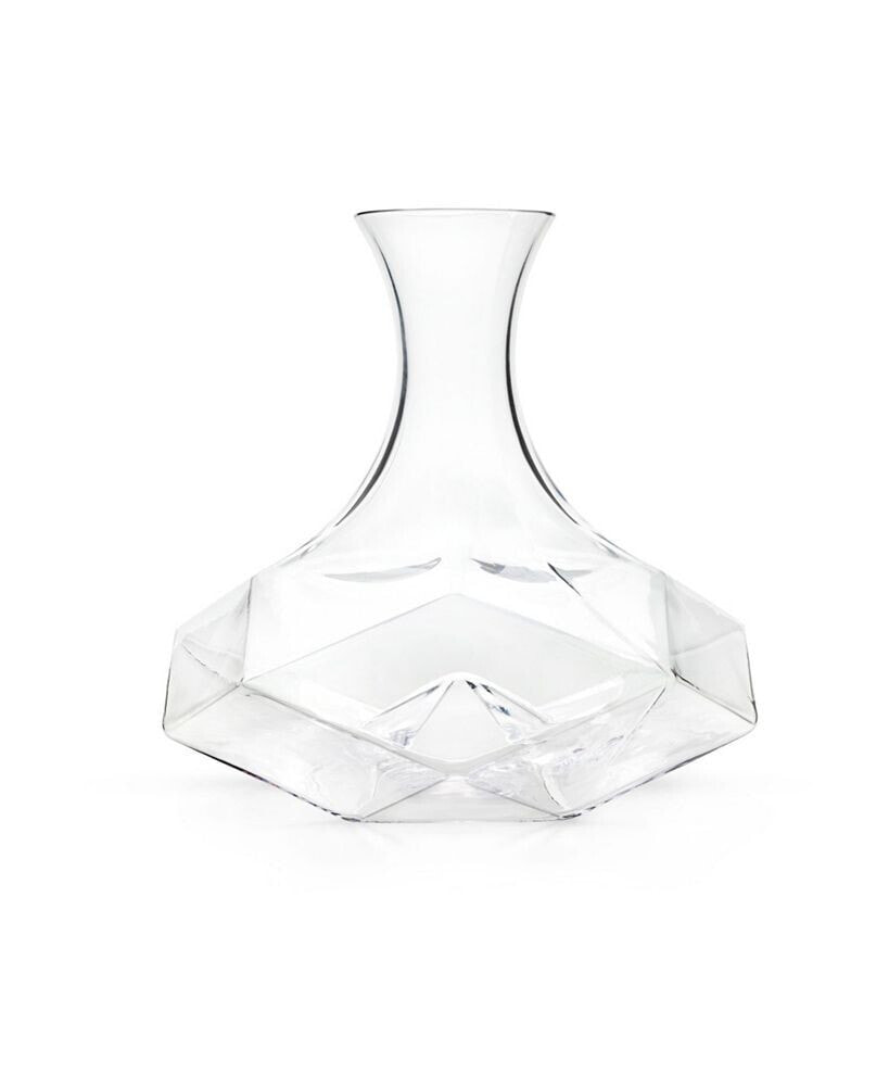 Raye Faceted Wine Decanter, 64 Oz