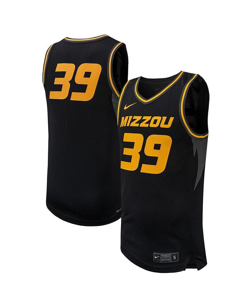 Nike men's #39 Black Missouri Tigers Replica Basketball Jersey