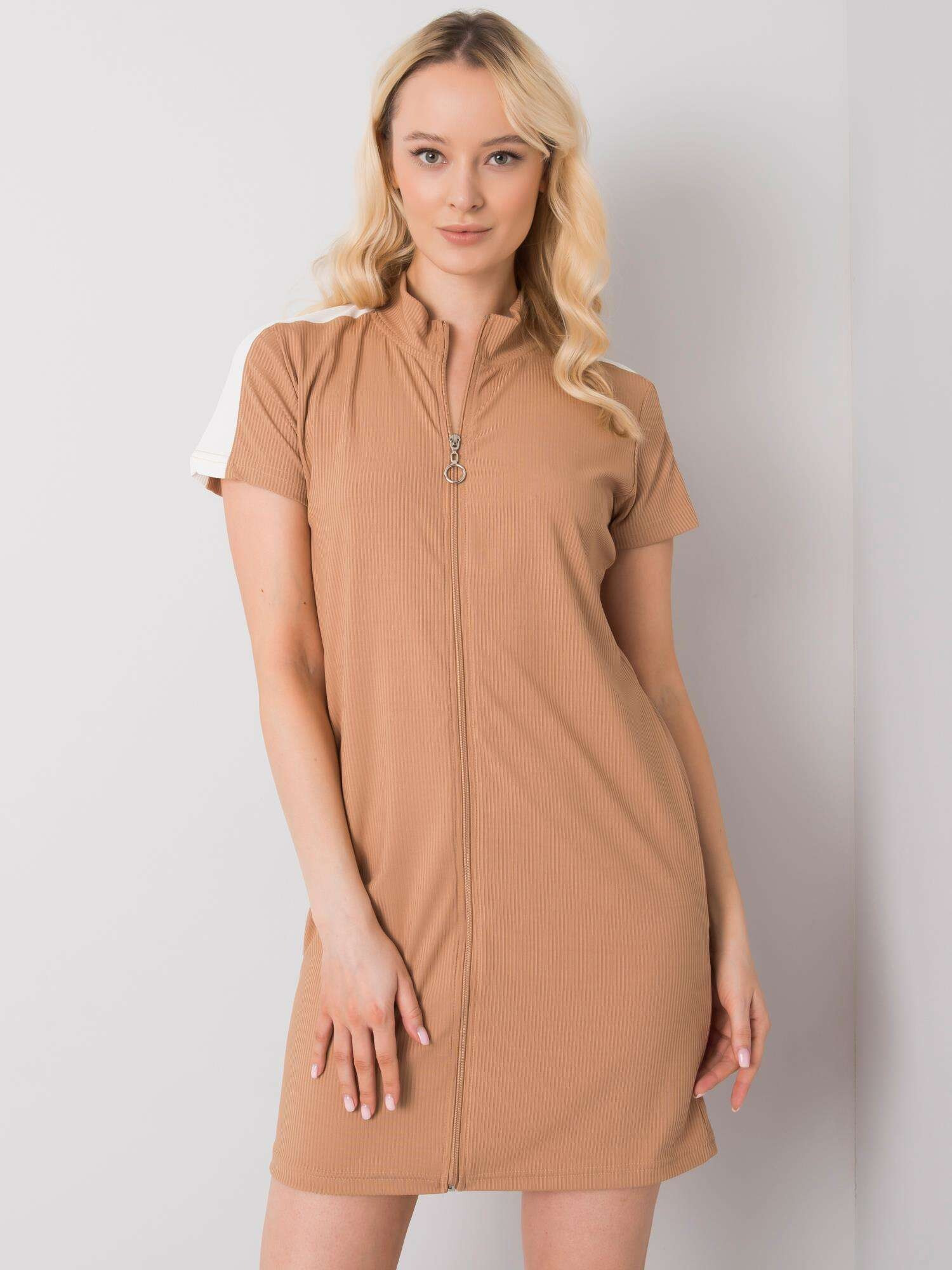Женское платье с коротким рукавом Factory Price серый