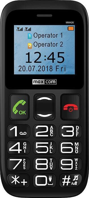 Телефон komórkowy Maxcom Комфорт MM426 Две SIM-КАРТЫ Czarny