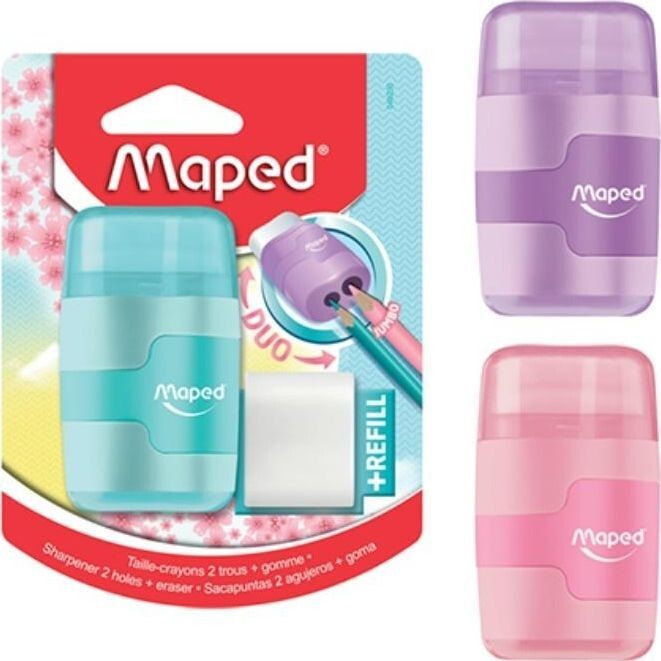 Maped Pencil sharpener Connect pastel 2 holes MAPED