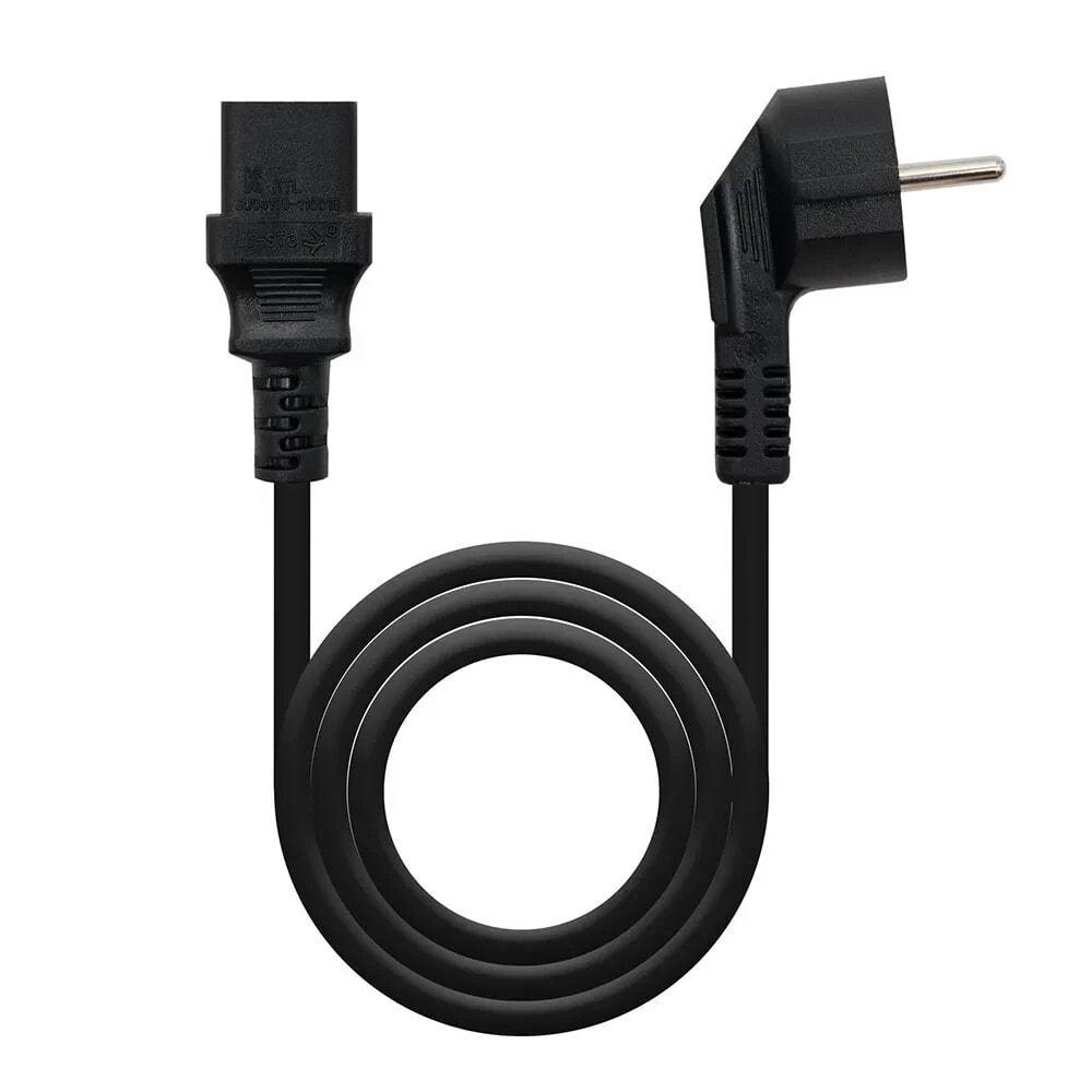 NANOCABLE CEE7M-C13H Power Cord 10 m