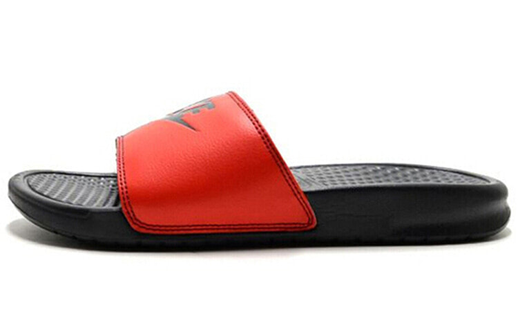 Nike JDI Slide Black / Red Slippers 潮流运动拖鞋 黑红 / Сланцы Nike JDI Slide Black Red Slippers