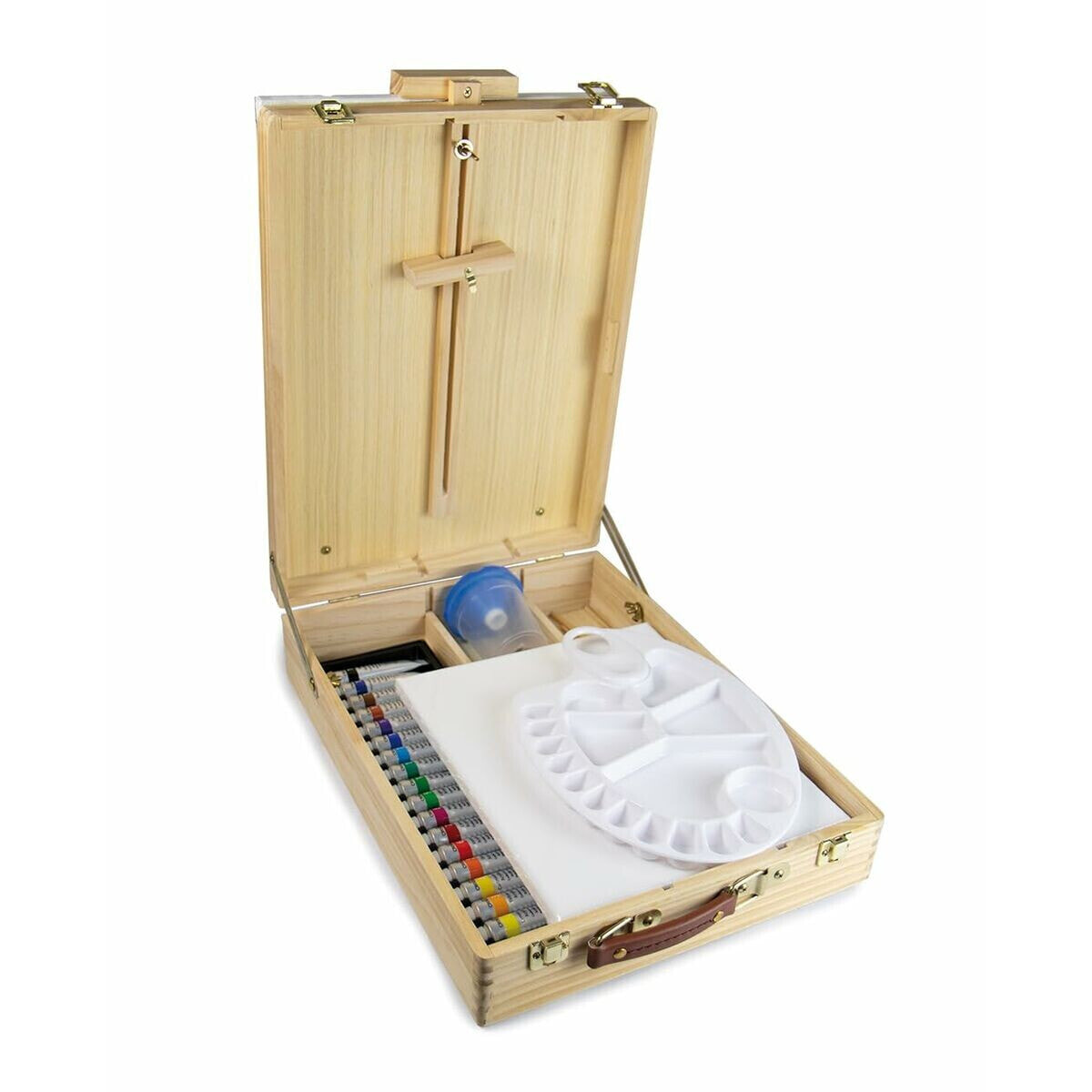 Paint Set with Easel and Canvas Sycomore Atelier