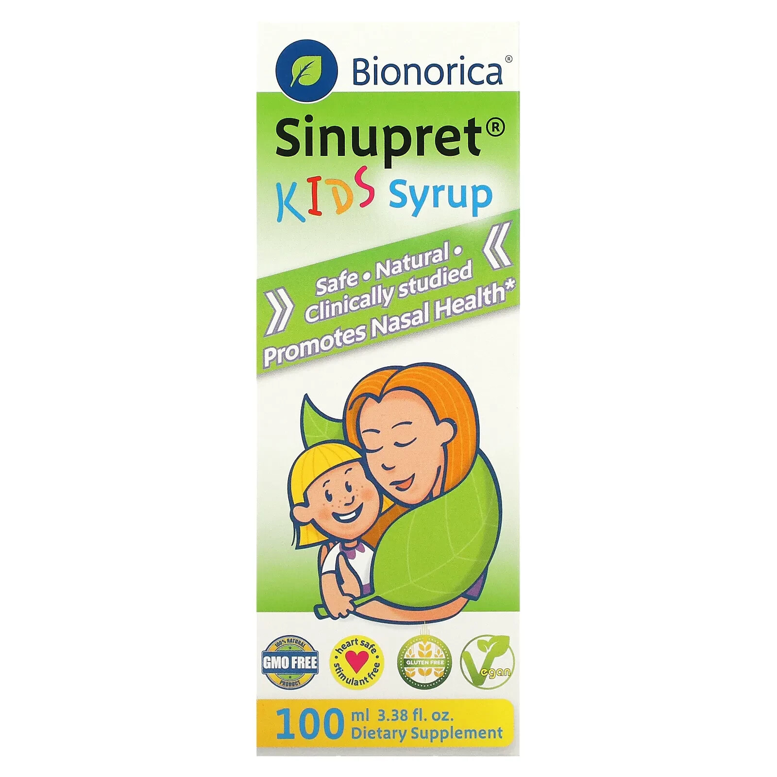 Бионорика, Sinupret, сироп для детей, 100 мл (3,38 жидкой унции)