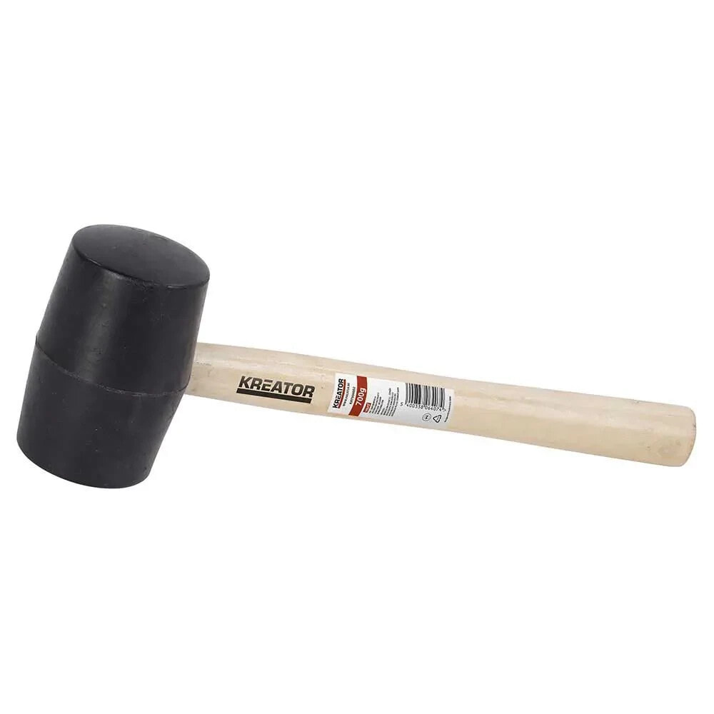 KREATOR 700G Wood Rubber Mallet