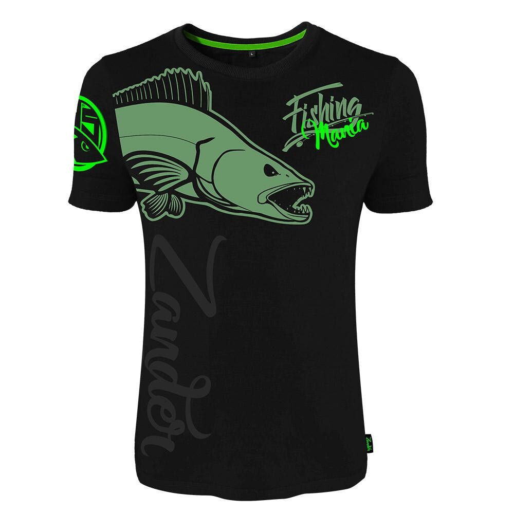 Hotspot Design Fishing Mania Zander Short Sleeve T-Shirt