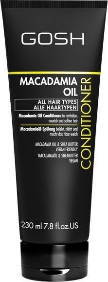 Gosh Macadamia Oil Conditioner Кондиционер с маслом макадамии для всех типов волос 230 мл