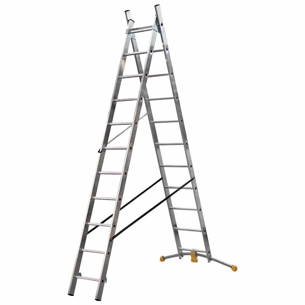 HAILO HobbyLOT 1412-801 2x9 Steps Multifunction Ladder