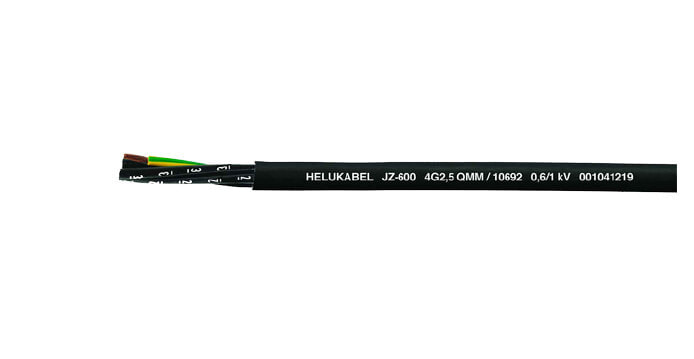 Helukabel JZ-600 - Low voltage cable - Black - Polyvinyl chloride (PVC) - Polyvinyl chloride (PVC) - Cooper - 10G1