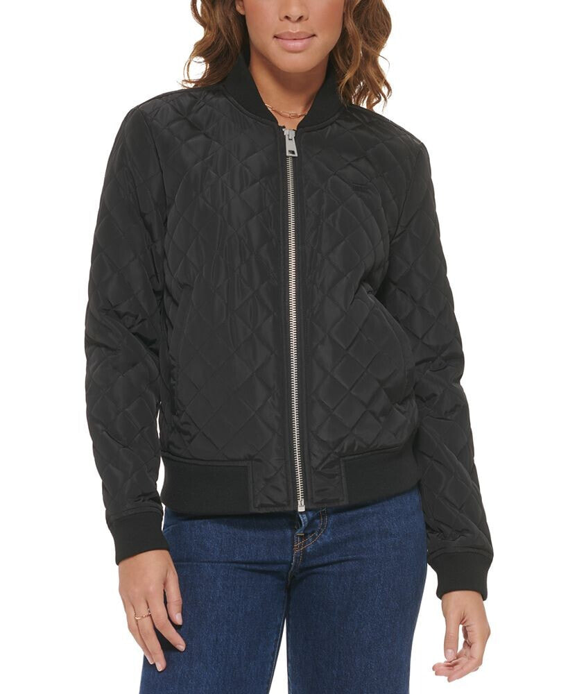 Levi's diamond Quilted Casual Bomber Jacket