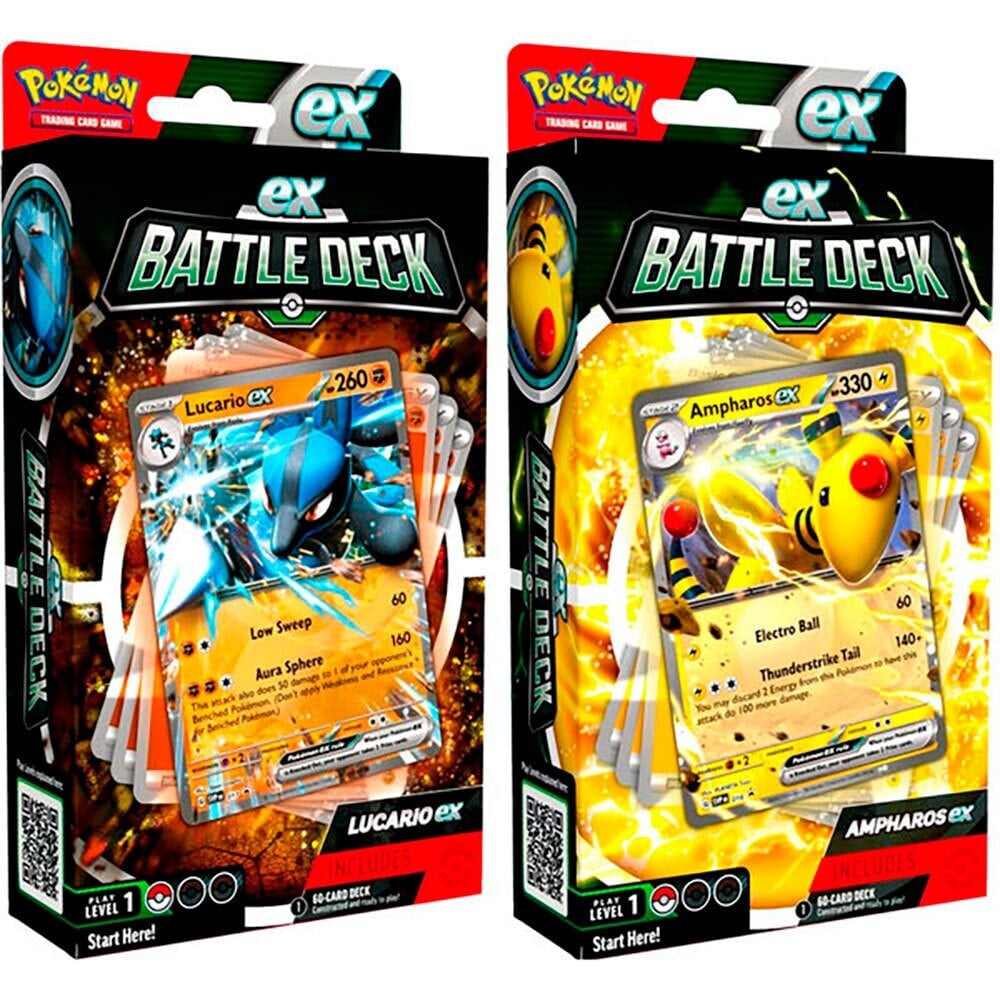 POKEMON TRADING CARD GAME Ampharos And Lucario Ex Battle Deck English Assorted Pokémon Trading Cards